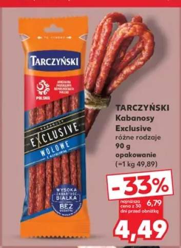 Kabanosy Exclusive wołowe Tarczyński