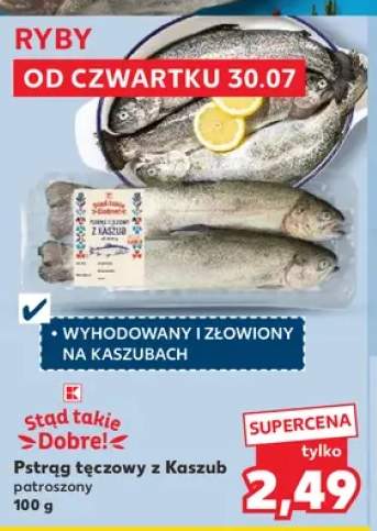 Pstrąg tęczowy z Kaszub patroszony Stąd Takie Dobre!