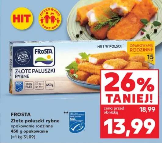 Złote paluszki rybne Frosta