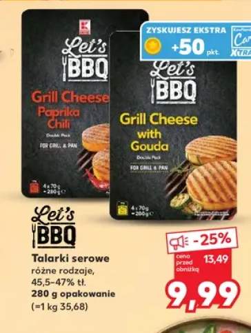 Talarki serowe na grill Let's BBQ Paprika Chili +1 wariant
