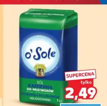 Sól kamienna niejodowana do przetworów O'Sole +1 wariant