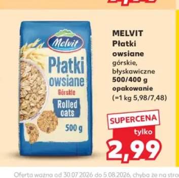 Płatki owsiane górskie Melvit +1 wariant