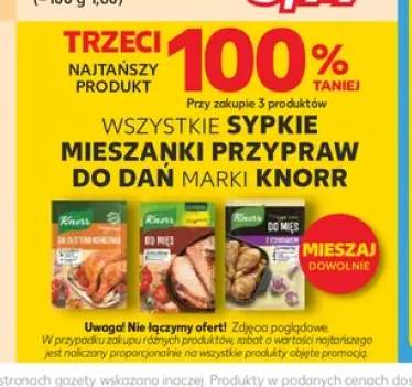 Przyprawa do złotego kurczaka Knorr +1 wariant