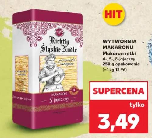 Makaron nitki 4-jajeczny Richtig Śląskie Nudle +2 warianty