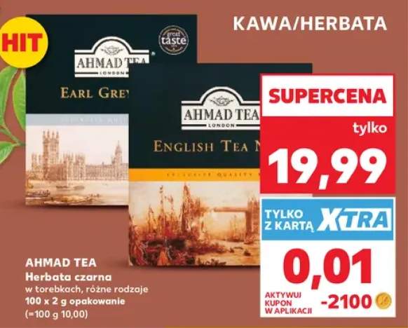 Herbata czarna Ahmad Tea Earl Grey +1 wariant