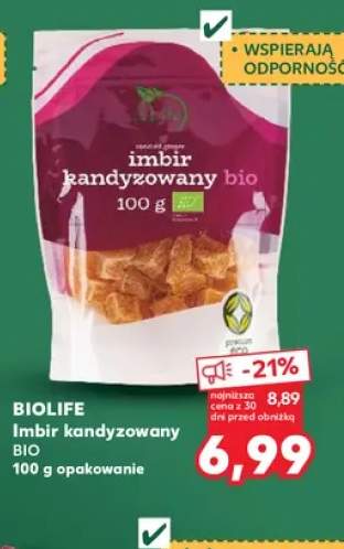 Imbir kandyzowany Biolife Bio