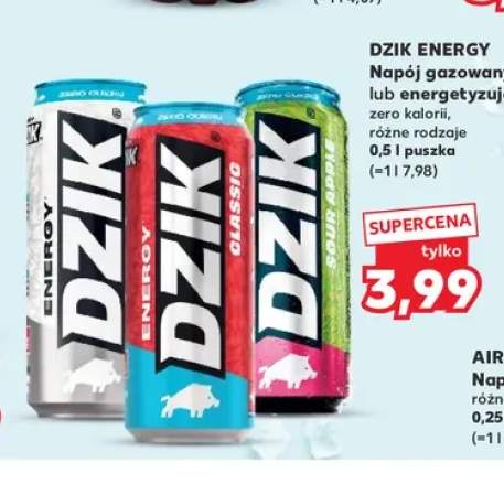 Napój energetyzujący Dzik Energy Classic +2 warianty