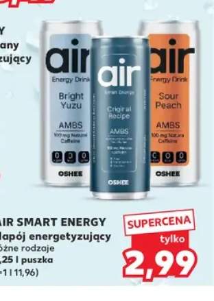 Napój energetyzujący Oshee Air Energy Drink Bright Yuzu +2 warianty