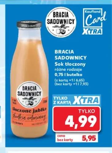 Sok tłoczony jabłko słodkie odmiany Bracia Sadownicy