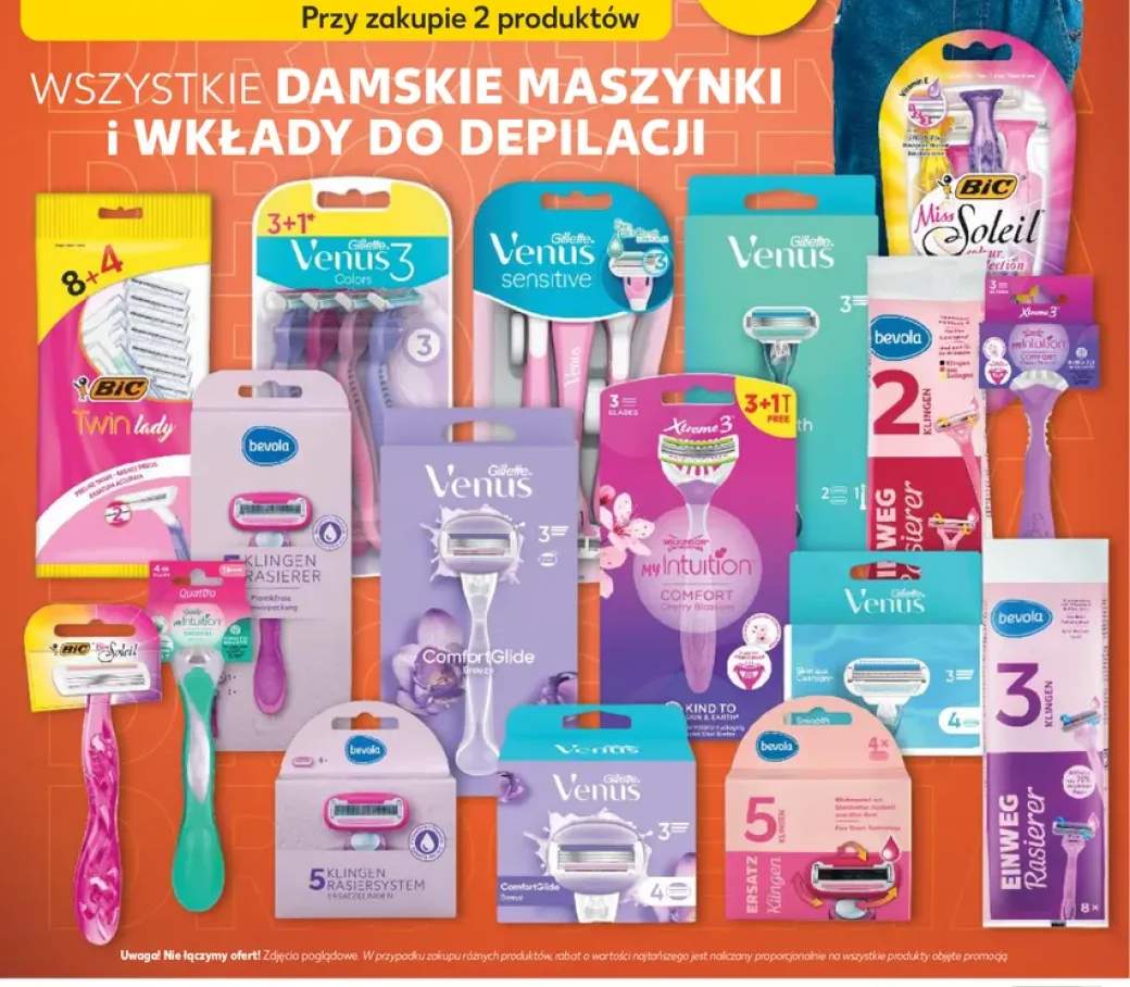 Damskie maszynki i wkłady do depilacji +15 wariantów