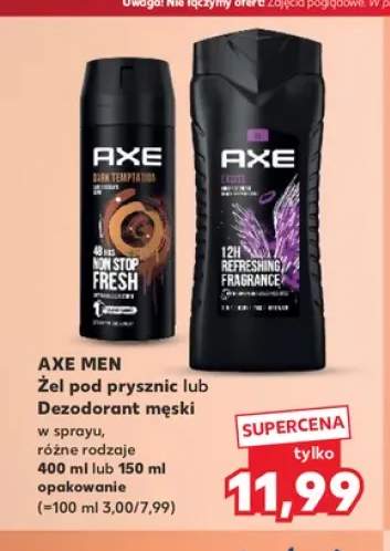 Dezodorant męski Axe Men Dark Temptation +1 wariant