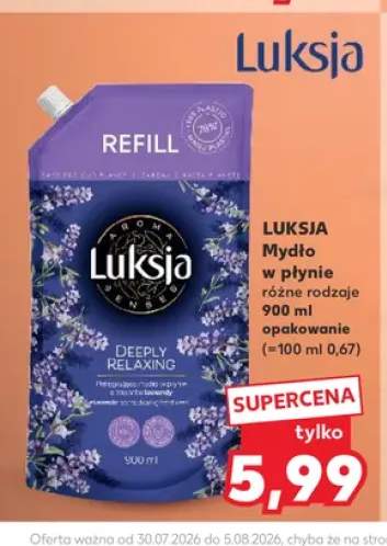 Mydło w płynie Luksja Deeply Relaxing zapas