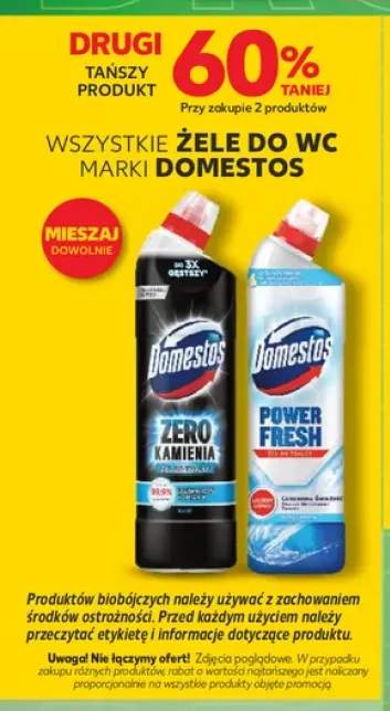 Żele do WC marki Domestos +2 warianty
