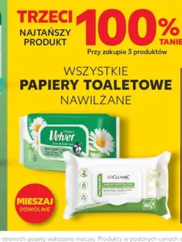 Papier toaletowy nawilżany Cleanic +2 warianty