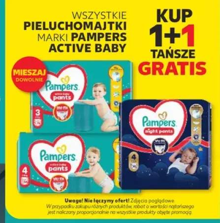 Pieluchomajtki Pampers Active Baby +3 warianty