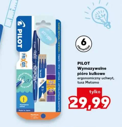 Zestaw wymazywalne pióro kulkowe Pilot Frixion 6 elementów