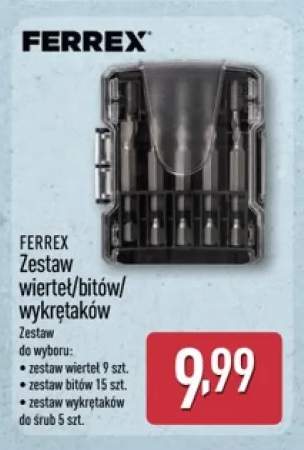 zestaw wierteł