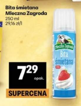 bita śmietana w sprayu