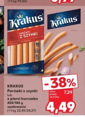 parówki z szynki
