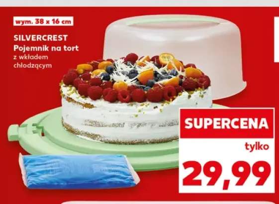 Pojemnik na tort z wkładem chłodzącym Silvercrest