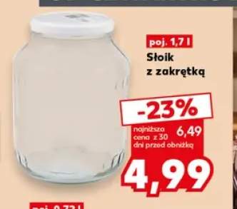 Słoik z zakrętką 1,7 l