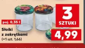 Słoiki z zakrętkami 3-pak 0,35 l