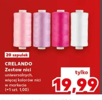 Zestaw nici uniwersalnych Crelando 20-pak