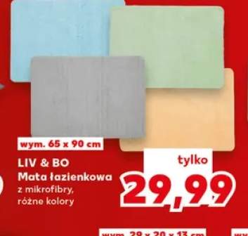 Mata łazienkowa z mikrofibry Liv & Bo 65x90 cm