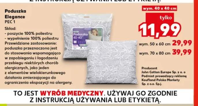Poduszka Elegance PEC 1 40x40 cm +2 warianty