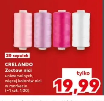 Zestaw nici uniwersalnych Crelando 20-pak