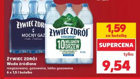 Woda źródlana niegazowana Żywiec Zdrój 6-pak 1,5 l +2 warianty