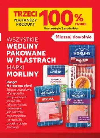 Wędliny pakowane w plastry Morliny +4 warianty