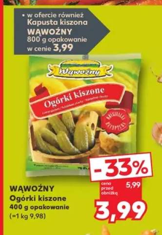Ogórki kiszone Wąwoźny +1 wariant