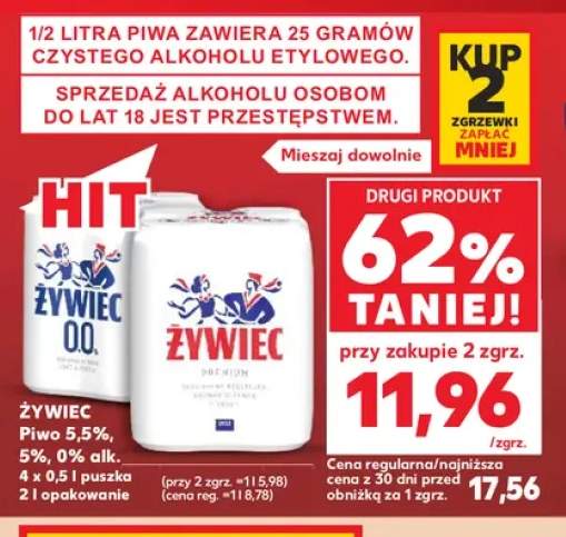 Piwo Żywiec 5,5% 4-pak 500 ml +2 warianty