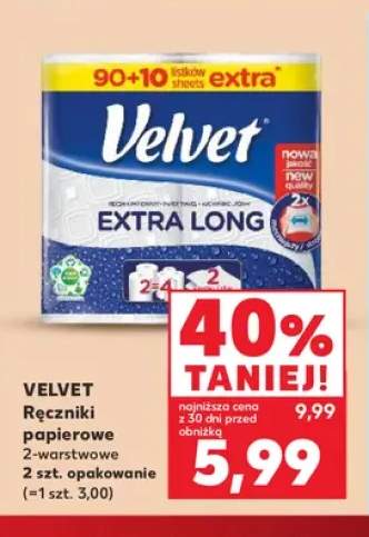 Ręczniki papierowe 2-warstwowe Velvet Extra Long