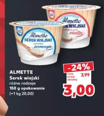 Serek wiejski z serem ricotta Almette +1 wariant