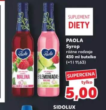 Syrop Paola malinowy +1 wariant