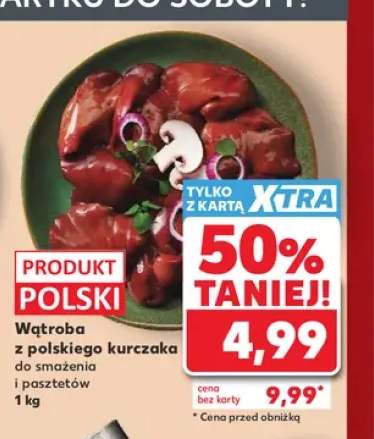 Wątroba z polskiego kurczaka do smażenia i pasztetów