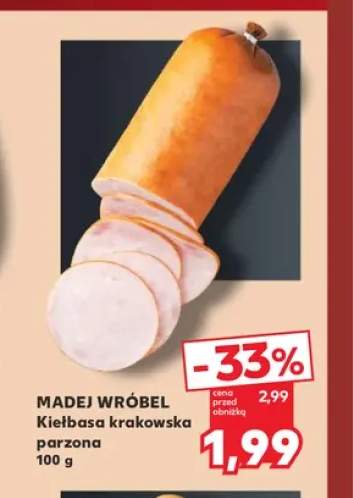 Kiełbasa krakowska parzona Madej Wróbel