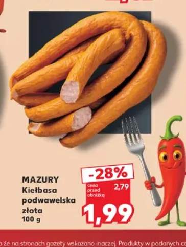 Kiełbasa podwawelska złota Mazury