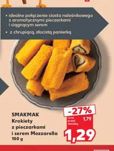 Krokiety z pieczarkami i serem mozzarella Smakmak