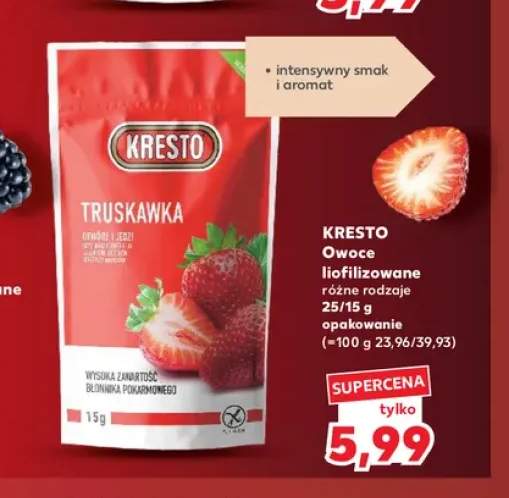 Owoce liofilizowane Kresto