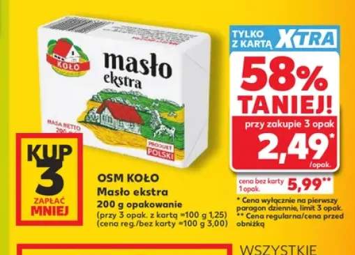 Masło ekstra OSM Koło