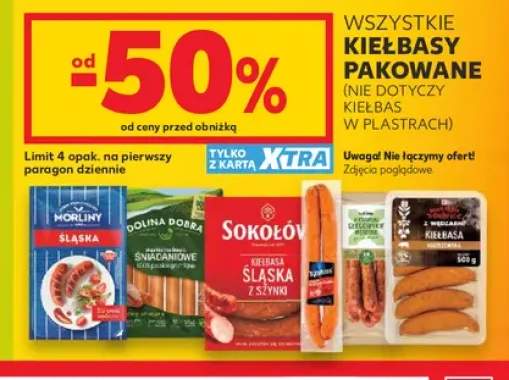 Kiełbasy pakowane +6 wariantów