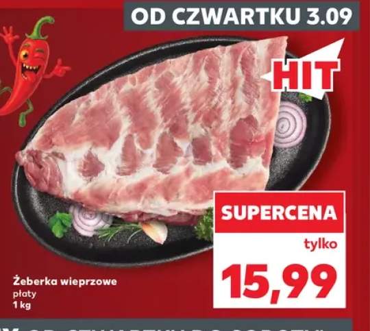 Żeberka wieprzowe płaty