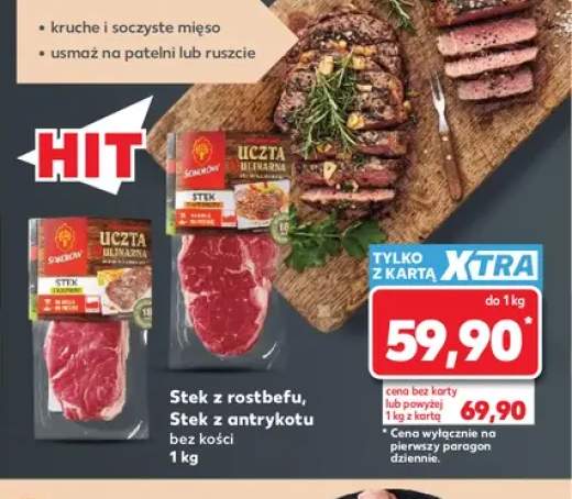 Stek z rostbefu bez kości Sokołów Uczta Kulinarna +1 wariant