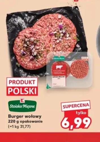 Burger wołowy Stoisko Mięsne