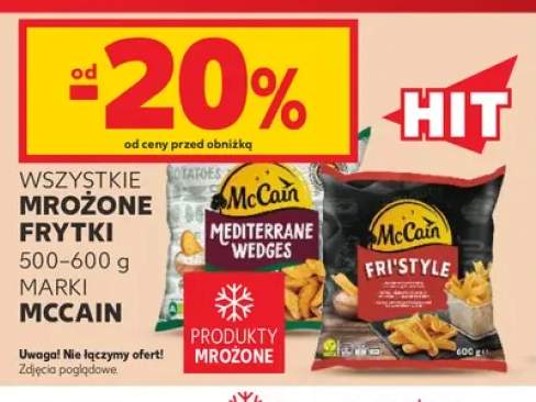 Mrożone frytki marki McCain +2 warianty