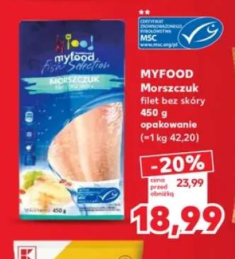 Morszczuk filet bez skóry Myfood