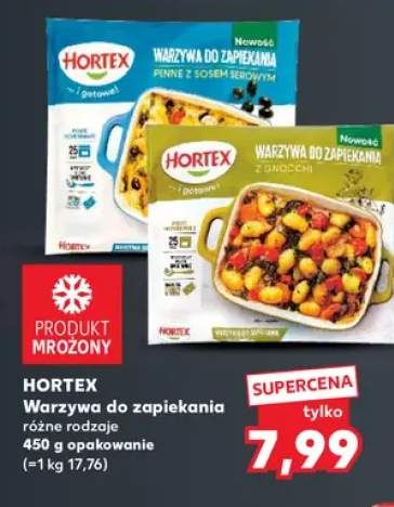 Warzywa do zapiekania Hortex penne z sosem serowym +1 wariant